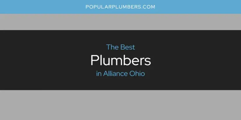 The Absolute Best Plumbers in Alliance Ohio  [Updated 2024]