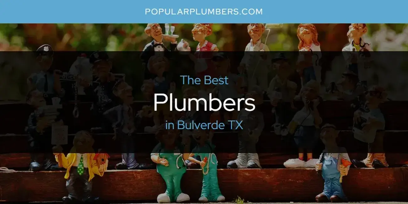 The Absolute Best Plumbers in Bulverde TX  [Updated 2024]