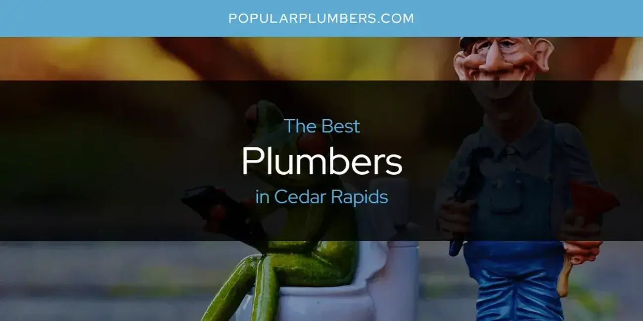 The Absolute Best Plumbers in Cedar Rapids  [Updated 2024]